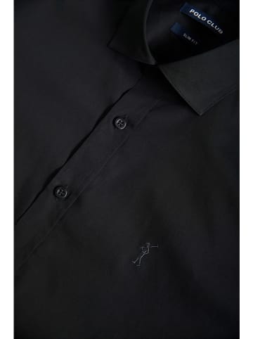 Polo Club Hemd - Slim fit - in Schwarz