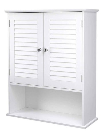 Songmics Szafka łazienkowa w kolorze białym - 60 x 70 x 20 cm