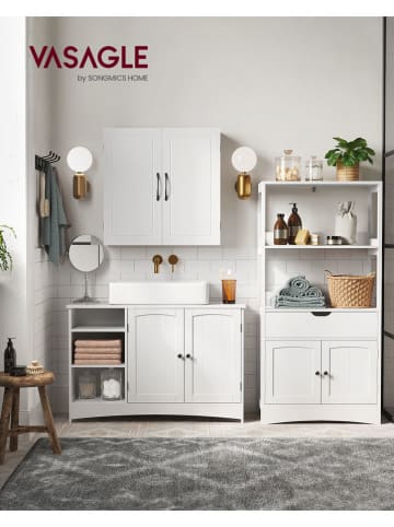 Songmics Wastafelonderkast wit - (B)90 x (H)60 x (D)30 cm