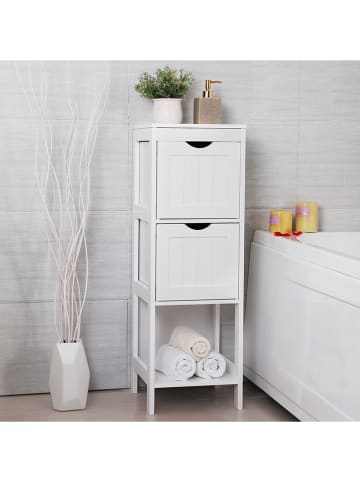 Songmics Badregal in Weiß - (B)30 x (H)89 x (T)30 cm