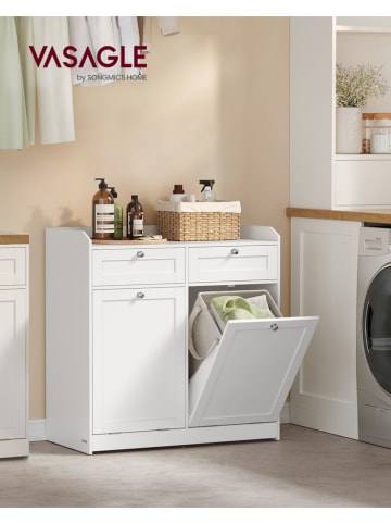 Songmics Badezimmerschrank in Weiß - (B)78,9 x (H)80,2 x (T)40 cm