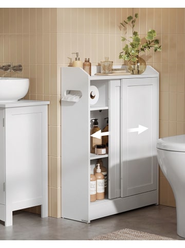 Songmics Badschrank in Weiß - (B)60 x (H)80 x (T)20 cm