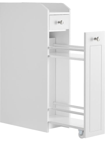 Songmics Szafka łazienkowa w kolorze białym - 18 x 70 x 40 cm