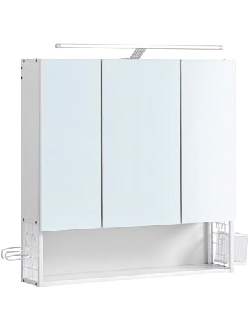 Songmics Badkamerspiegelkast wit - (B)70 x (H)70 x (D)16 cm