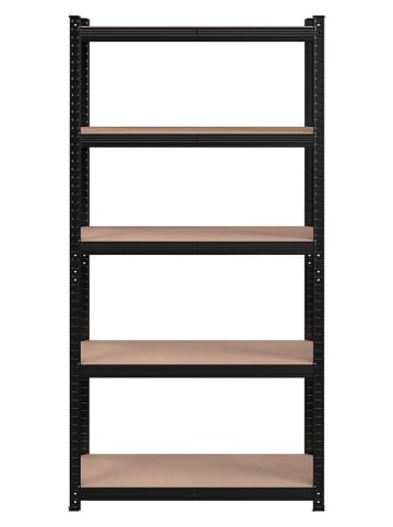 Songmics Standregal in Beige/ Schwarz - (B)90 x (H)180 x (T)40 cm
