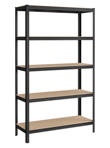 Songmics Standregal in Schwarz/ Hellbraun - (B)120 x (H)200 x (T)60 cm