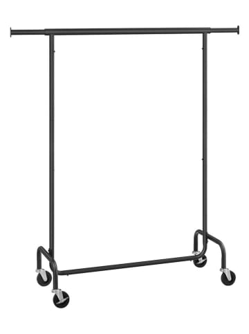 Songmics Wieszak stojący w kolorze czarnym na ubrania - 150 x 162,9 x 45 cm