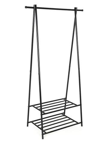 Songmics Garderoba stojąca w kolorze czarnym - 87,8 x 155,7 x 41,6 cm