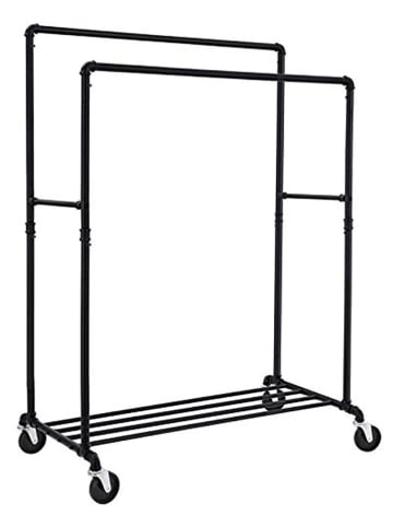 Songmics Kleiderständer in Schwarz - (B)100 x (H)162 x (T)59 cm