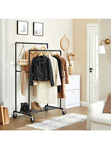 Songmics Kledingrek zwart - (B)100 x (H)162 x (D)59 cm