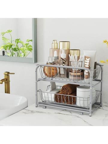 Songmics Keukenrek zilverkleurig - (B)35,8 x (H)27,2 x (D)21,6 cm