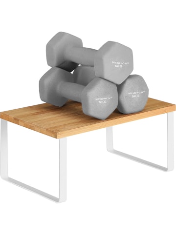 Songmics 2-delige set: kruidenrekken wit/lichtbruin