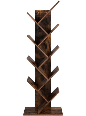 Songmics Boekenkast bruin - (B)50 x (H)141,5 x (D)25 cm