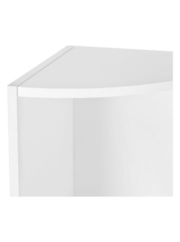 Songmics Bücherregal in Weiß - (B)30 x (H)129,5 x (T)30 cm