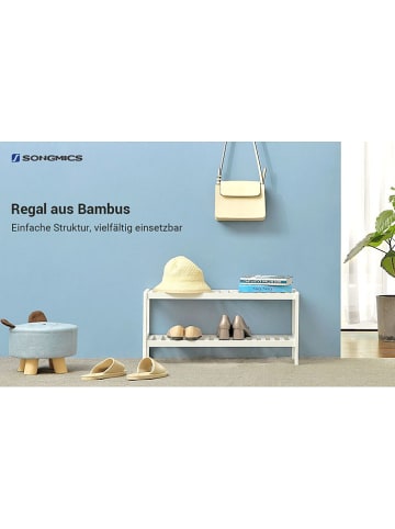 Songmics Schuhregal in Weiß - (B)70 x (H)33 x (T)26  cm
