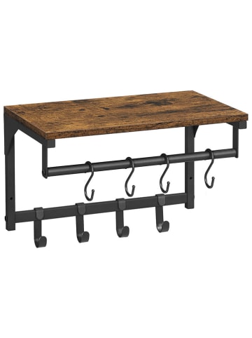 Songmics Wieszak w kolorze brązowo-czarnym - 40 x 24 x 24 cm