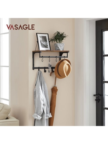 Songmics Garderobe in Braun/ Schwarz - (B)40 x (H)24 x (T)24 cm