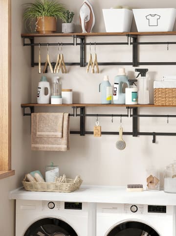 Songmics Garderobe in Braun/ Schwarz - (B)40 x (H)24 x (T)24 cm