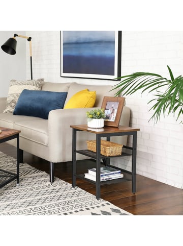 Songmics Stolik w kolorze brązowo-czarnym - 40 x 55 x 40 cm