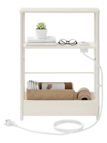 Songmics Bijzettafel wit - (B)45 x (H)58 x (D)18 cm