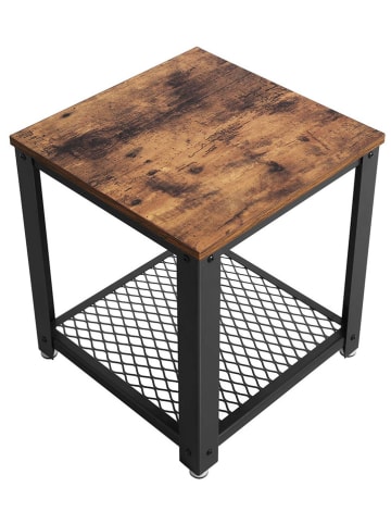 Songmics Beistelltisch in Braun/ Schwarz - (B)45 x (H)55 x (T)45 cm