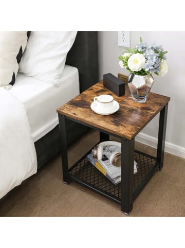 Songmics Stolik w kolorze brązowo-czarnym - 45 x 55 x 45 cm