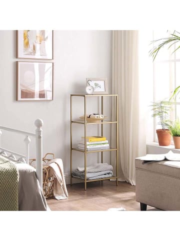 Songmics Regał stojący w kolorze złotym - 40 x 95 x 30 cm