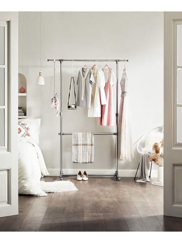 Songmics Kledingrek zilverkleurig - (B)166 x (H)198 x (D)49 cm