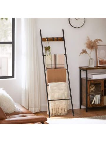 Songmics Handdoekrek bruin/zwart - (B)44 x (H)160 cm