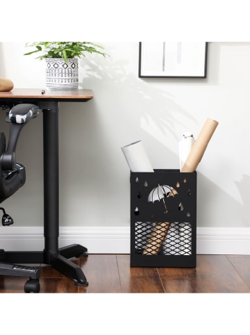 Songmics Stojak w kolorze czarnym na parasole - 28 x 41 x 12 cm