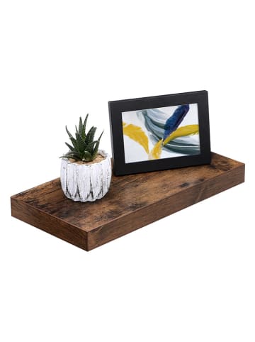 Songmics Wandregal in Braun - (L)40 x (B)20 cm