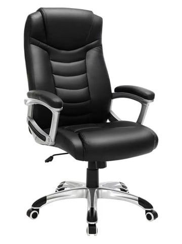 Songmics Bürostuhl in Schwarz/ Türkis - (B)74 x (H)120 x (T)67 cm