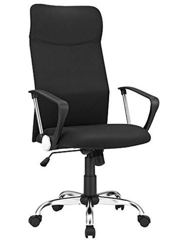 Songmics Krzesło biurowe w kolorze czarnym - 63 x 120 x 63 cm