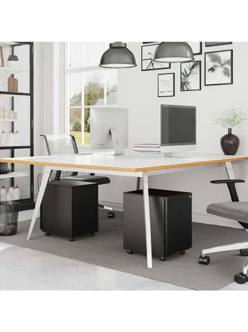 Songmics Aktenschrank in Schwarz - (B)39 x (H)55 x (T)45 cm