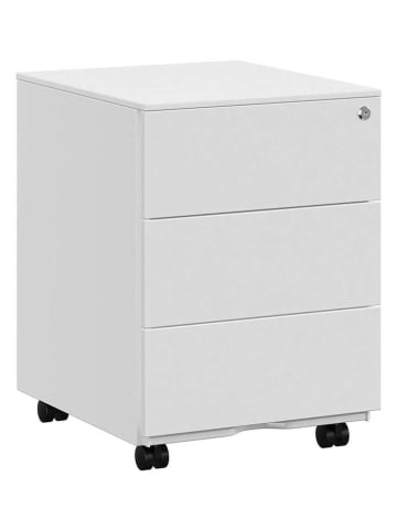 Songmics Aktenschrank in Weiß - (B)39 x (H)55 x (T)45 cm