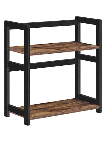 Songmics Schreibtisch-Regal in Braun/ Schwarz - (B)42 x (H)43 x (T)18 cm