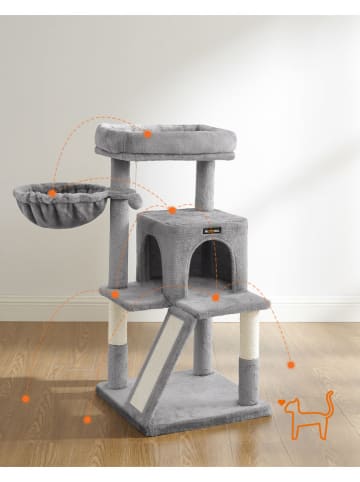 Songmics Drapak w kolorze jasnoszarym - 48 x 96 x 48 cm