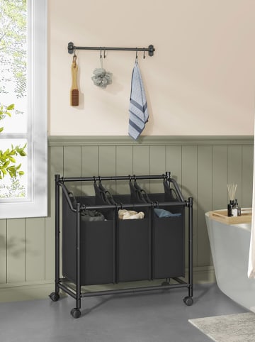 Songmics Wäschekorb in Schwarz - (B)80 x (H)67 x (T)38,5 cm