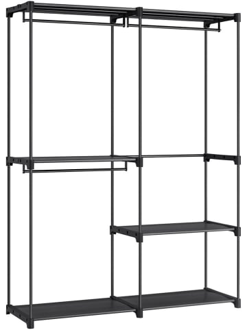 Songmics Standgarderobe in Schwarz - (B)138 x (H)182 x (T)43 cm