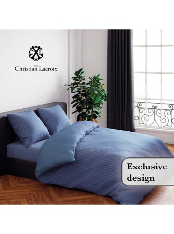 CXL by Christian Lacroix Satin-Bettwäsche-Set in Blau