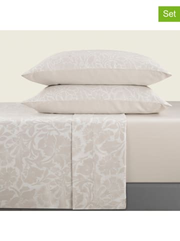 CXL by Christian Lacroix 4tlg. Set: Satin-Bettlaken und Kissenbezüge in Taupe