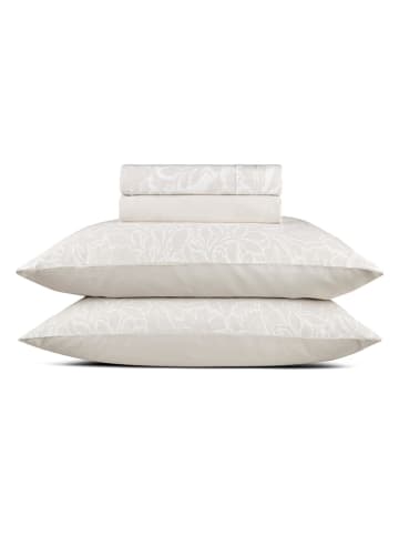 CXL by Christian Lacroix 4-delige set: satijnen bedlakens en kussenslopen taupe