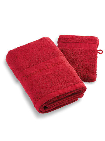 CXL by Christian Lacroix 2-delige handdoekenset rood