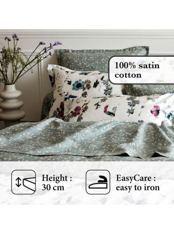 CXL by Christian Lacroix Satin-Spannbettlaken in Grün