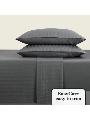 CXL by Christian Lacroix 4-delige set: satijnen bedlakens en kussenslopen grijs