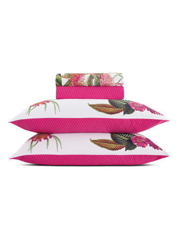 CXL by Christian Lacroix 4-delige set: satijnen bedwaren roze/meerkleurig