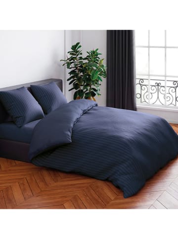 CXL by Christian Lacroix Satin-Bettwäsche-Set in Dunkelblau