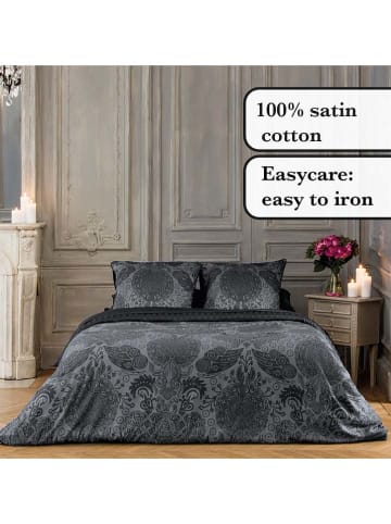 CXL by Christian Lacroix Satin-Kissenbezug in Dunkelgrau