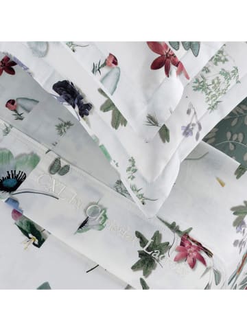 CXL by Christian Lacroix 4tlg. Set: Satin-Bettlaken und Kissenbezüge in Weiß/ Mint