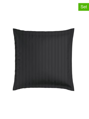 CXL by Christian Lacroix 2er-Set: Satin-Kissenbezüge in Schwarz